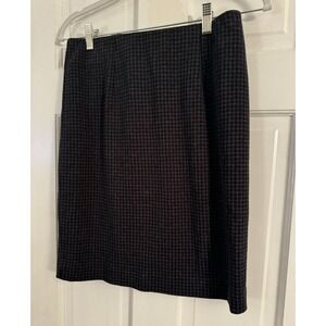 J.Jill J Jill Houndstooth Ponte Knit Pencil Skirt Sz‎ XS Pull On Stretch $69 NWT